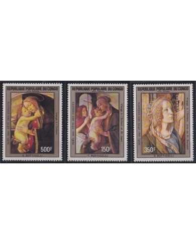 F-EX53779 CONGO 1983 MNH CHRISTMAS NAVIDAD RELIGION ART PAINTING BOTTICELLI.