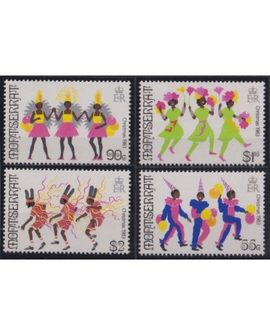 F-EX53785 MONTSERRAT 1983 MNH CHRISTMAS NAVIDAD RELIGION CARNIVAL DRAWING.