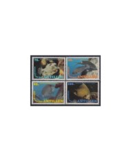 F-EX18402 WALLIS ET FUTUNA FRANCE MNH 1981 SEA MARINE LIFE FISH CORAL.