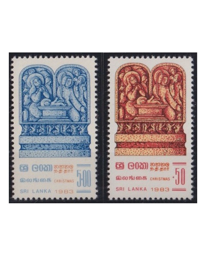 F-EX53790 SRI LANKA 1983 MNH CHRISTMAS NAVIDAD RELIGION ART SCULTURE.