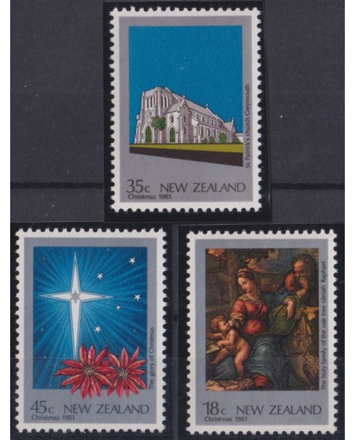 F-EX53794 NEW ZEALAND 1983 MNH CHRISTMAS NAVIDAD RELIGION ART RAPHAEL.