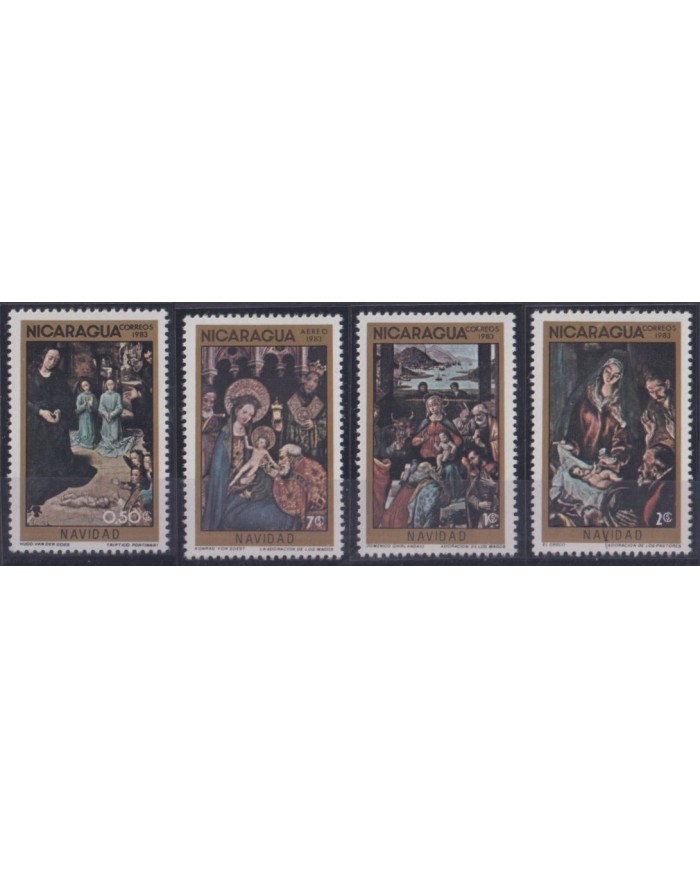 F-EX53799 NICARAGUA 1983 MNH CHRISTMAS NAVIDAD RELIGION ART PAINTING EL GRECO.