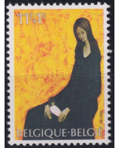 F-EX53801 BELGIUM BELGIQUE 1983 MNH CHRISTMAS NAVIDAD RELIGION DRAWING.