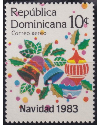 F-EX53802 DOMINICANA DOMINICAN REP 1983 MNH CHRISTMAS NAVIDAD BELL.