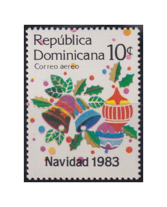 F-EX53802 DOMINICANA DOMINICAN REP 1983 MNH CHRISTMAS NAVIDAD BELL.