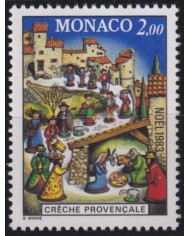 F-EX53804 MONACO 1983 MNH CHRISTMAS NAVIDAD RELIGION DRAWING.