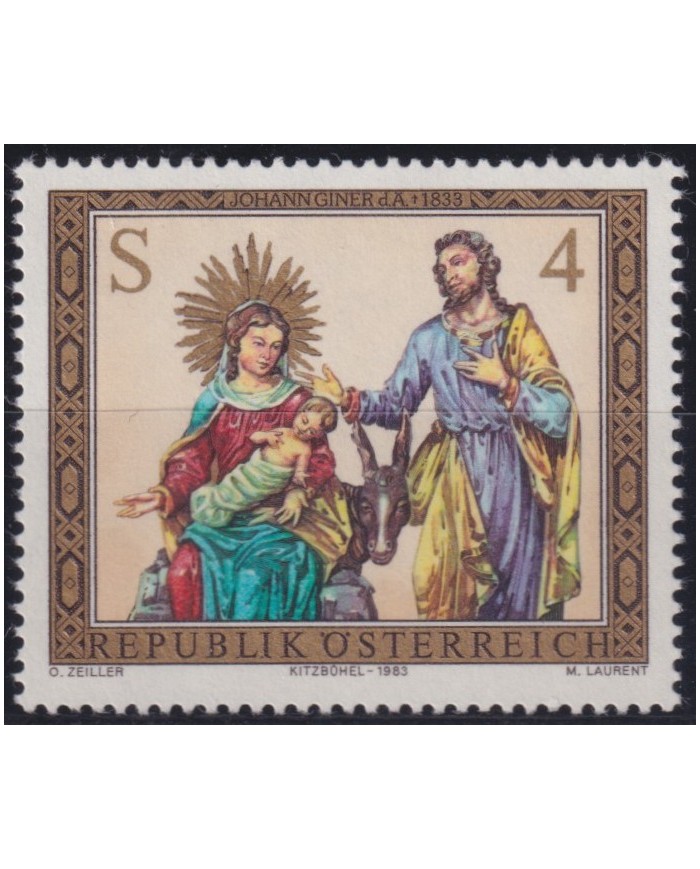 F-EX53805 AUSTRIA 1983 MNH CHRISTMAS NAVIDAD RELIGION GOTIC ART PAINTING.