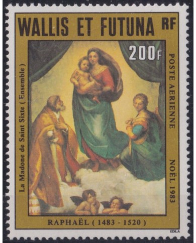 F-EX53811 WALLIS ET FUTUNA 1983 MNH CHRISTMAS NAVIDAD RELIGION ART RAPHAEL.