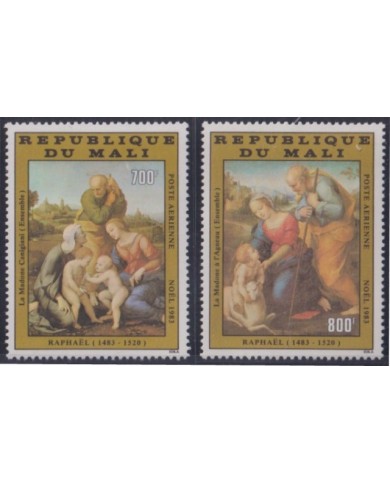 F-EX53813 MALI 1983 MNH CHRISTMAS NAVIDAD RELIGION ART RAPHAEL PAINTING.