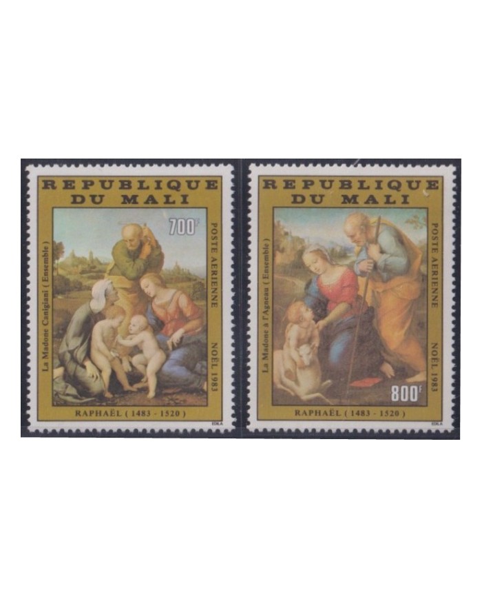 F-EX53813 MALI 1983 MNH CHRISTMAS NAVIDAD RELIGION ART RAPHAEL PAINTING.