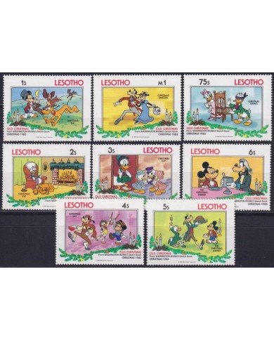 F-EX53043 LESOTHO 1983 MNH CHRISTMAS NAVIDAD DISNEY DONALD DUCK MICKEY MOUSE.