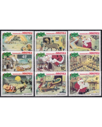 F-EX53099 DOMINICA MNH 1981 CHRISTMAS NAVIDAD WALT DISNEY SANTA CLAUS WORK.