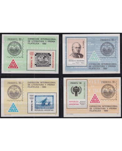 F-EX52401 ARGENTINA MNH 1980 INTERNATIONAL PHILATELIC EXPO PRENFIL´80.