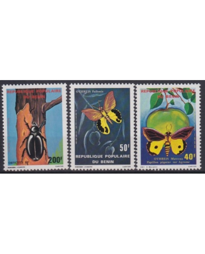 F-EX18511 BENIN MNH 1980 PAPILLONS BUTTERFLIES MARIPOSAS INSECT ENTOMOLOGY.