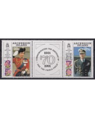 F-EX52971 ASCENSION MNH 1991 ROYAL FAMILY 70th BIRTHDAY OF PHILIP PRINCESS.