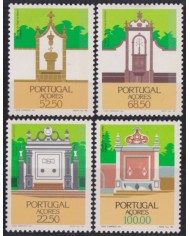 F-EX52991 AZORES PORTUGAL MNH 1986 ARCHITECTURE FOUNTAINS.