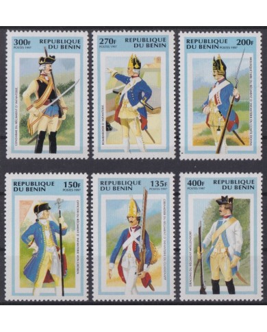 F-EX53462 BENIN MNH 1997 MILITAR UNIFORM COSTUMES.