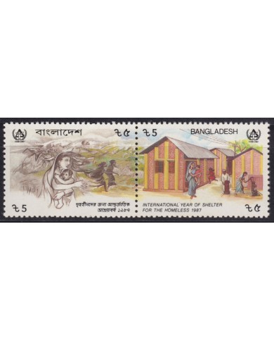 F-EX53594 BANGLADESH MNH 1987 INTERNATIONAL YEAR OF SHELTER HOMELESS.