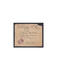 *F-EX1265 CHINA FRANCE CANTON REGISTERED COVER VIETNAM CONCHINCHINE 1927