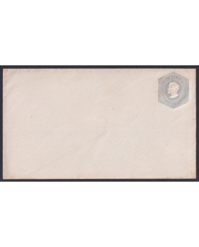 F-EX53436 CHILE UNUSED COVER 10c GREY COLUMBUS POSTAL STATIONERY.