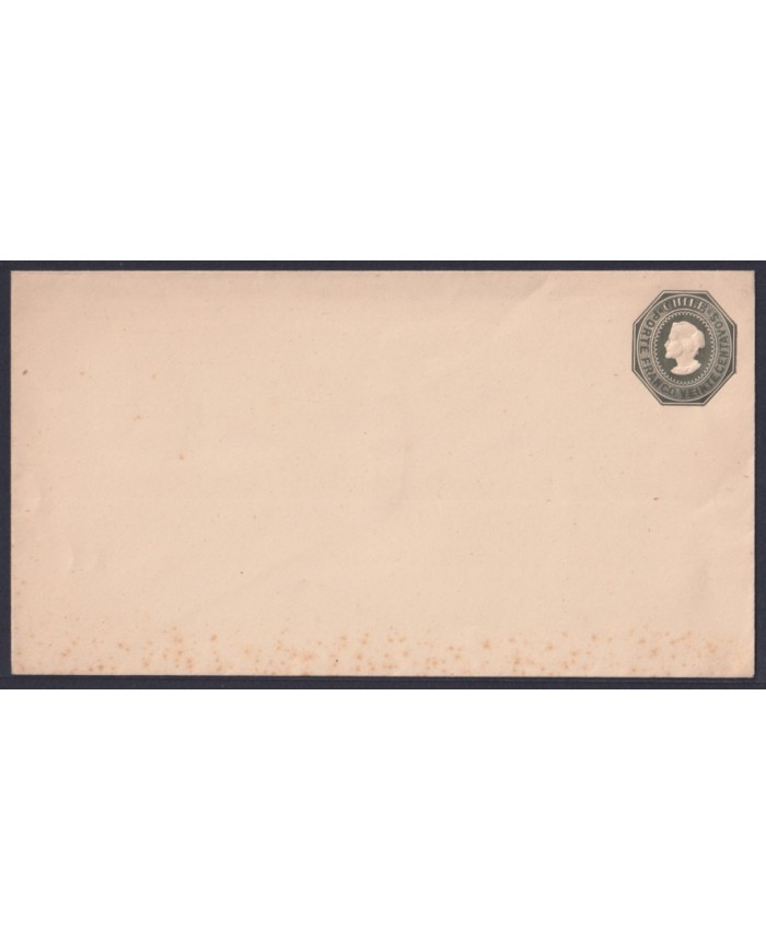 F-EX53437 CHILE UNUSED COVER 20c GREEN COLUMBUS POSTAL STATIONERY.