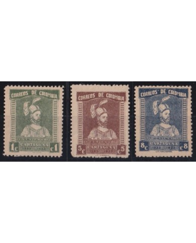 F-EX53215 COLOMBIA MNH 1933 IV CENTENARIAL CARTAGENA P DE HEREDIA.