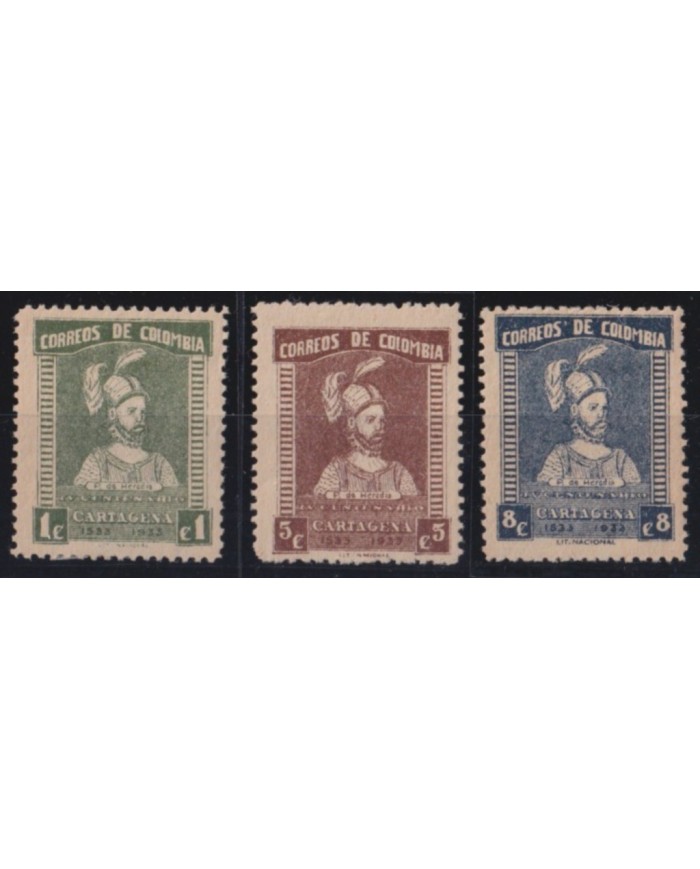 F-EX53215 COLOMBIA MNH 1933 IV CENTENARIAL CARTAGENA P DE HEREDIA.