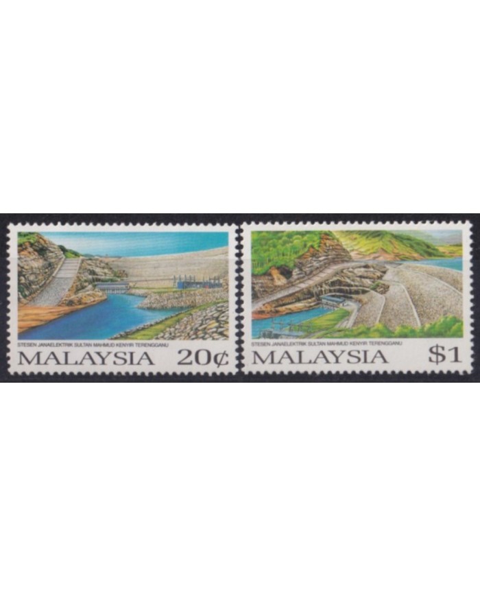 F-EX53391 MALAYSIA MNH 1987 HYDROELECTRIC COMPLEX SULTAN MAHMUD.