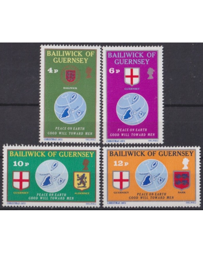 F-EX53834 UK ENGLAND GUERNSEY MNH 1975 PEACE OF EARTH.