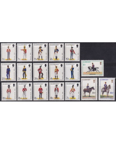 F-EX53112 UK ENGLAND GUERNSEY MNH 1974 MILITAR UNIFORM.