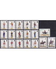 F-EX53112 UK ENGLAND GUERNSEY MNH 1974 MILITAR UNIFORM.