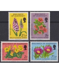 F-EX53842 UK ENGLAND GUERNSEY MNH 1974 BOTANICAL GARDEN WILD FLOWER.