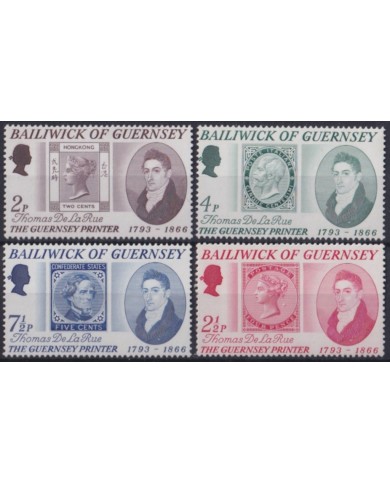 F-EX53845 UK ENGLAND GUERNSEY MNH 1971 HISTORIC STAMPS PRINTER.