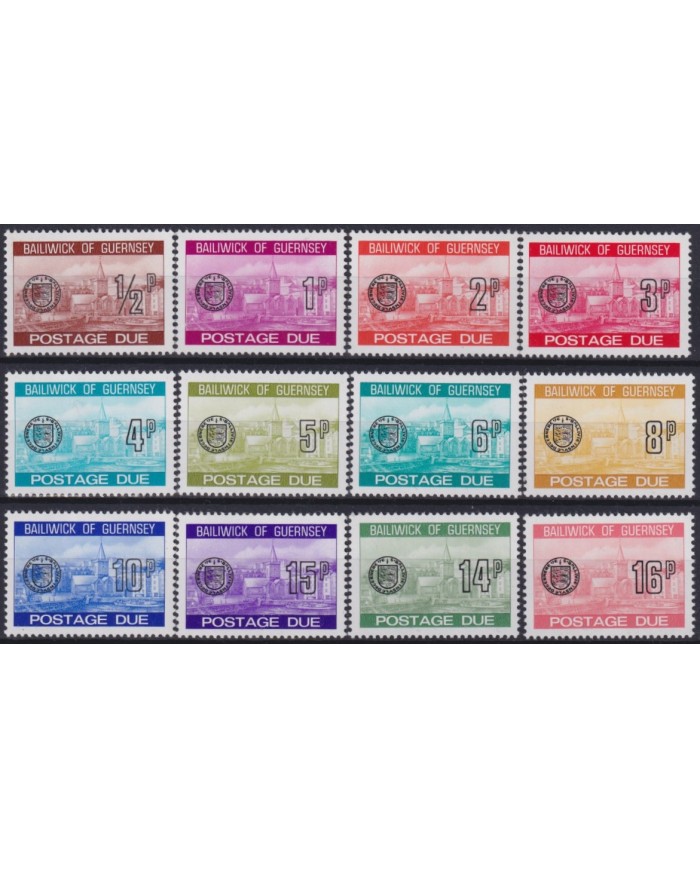 F-EX53853 UK ENGLAND GUERNSEY MNH 1977 POSTAGE DUE LANDSCAPE.
