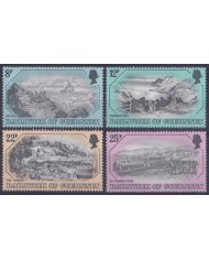 F-EX53967 UK ENGLAND GUERNSEY MNH 1982 OLD PRINT ENGRAVING. SECOND SET.