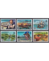 F-EX53966 UK ENGLAND GUERNSEY MNH 1982 EUROPA CEPT HISTORY DRAGONFLY.