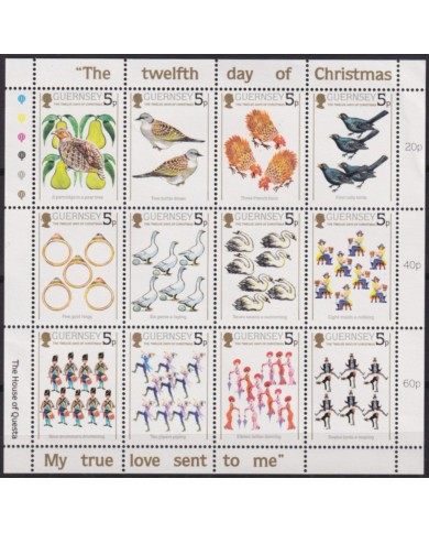 F-EX53134 UK ENGLAND GUERNSEY MNH 1984 CHRISTMAS NAVIDAD TOYS BIRDS GAMES.