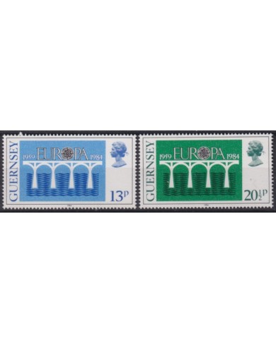 F-EX53963 UK ENGLAND GUERNSEY MNH 1984 EURPA CEPT BRIDGES.