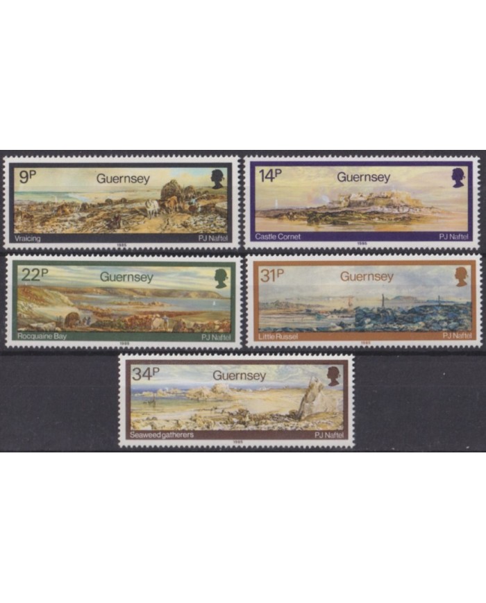 F-EX53936 UK ENGLAND GUERNSEY MNH 1985 ART PAINTING JACOB NAFTEL.