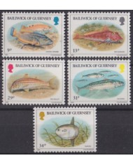 F-EX53935 UK ENGLAND GUERNSEY MNH 1985 FISH PECES.