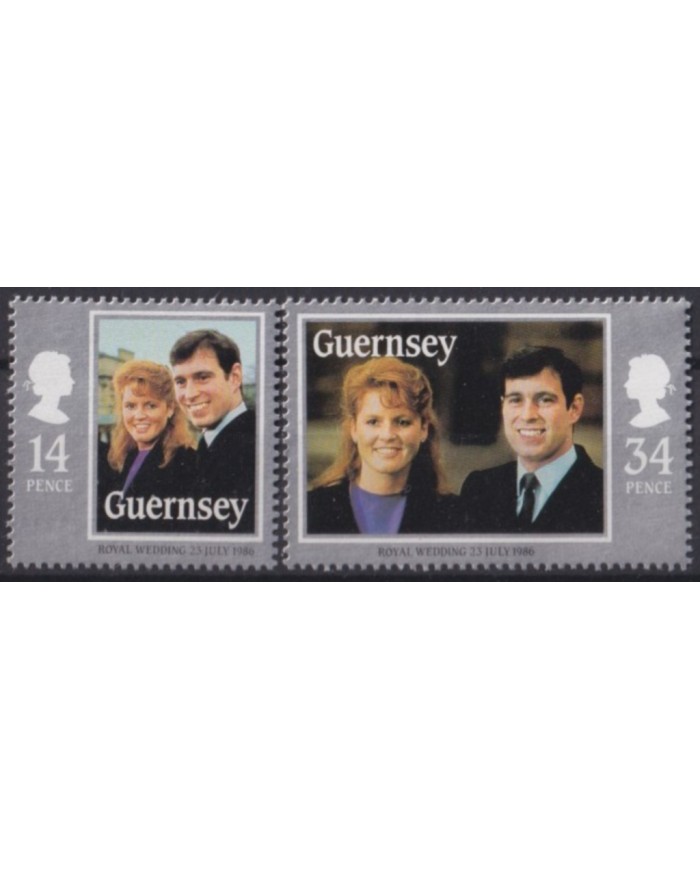 F-EX53941 UK ENGLAND GUERNSEY MNH 1986 ROYAL FAMILY ROYAL WEDDING.