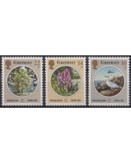 F-EX53939 UK ENGLAND GUERNSEY MNH 1986 EUROPA CEPT NATURA PROTECTION FLOWER ORCHID.