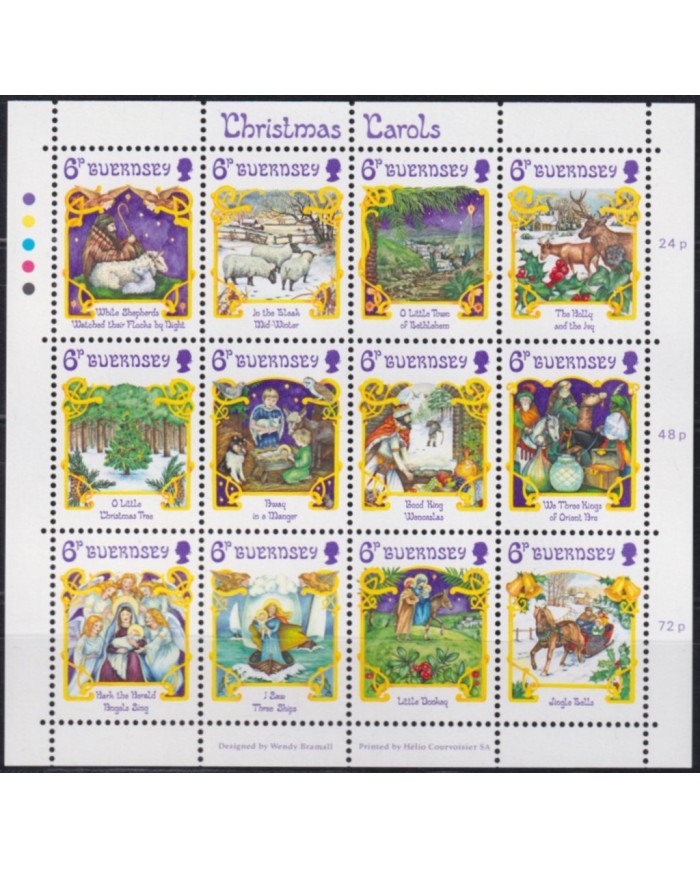 F-EX53136 UK ENGLAND GUERNSEY MNH 1986 CHRISTMAS NAVIDAD RELIGION DRAWING.