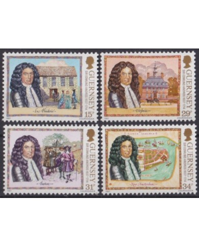 F-EX53948 UK ENGLAND GUERNSEY MNH 1987 SIR EDMUND ANDROS.