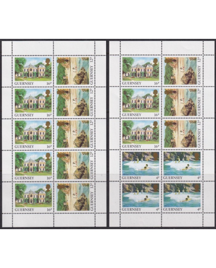 F-EX53138 UK ENGLAND GUERNSEY MNH 1988 DEFINITIVE SHEET BOOKLED.