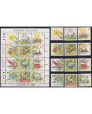 F-EX53140 UK ENGLAND GUERNSEY MNH 1989 CHRISTMAS TREE DECORATION.