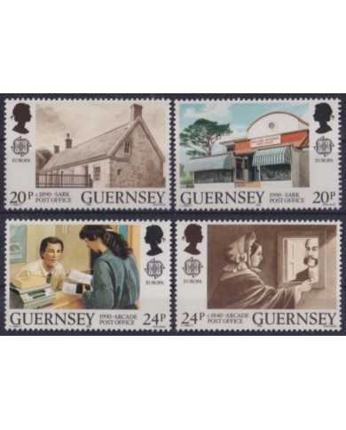 F-EX53957 UK ENGLAND GUERNSEY MNH 1990 EUROPA CEPT POST OFFICE POSTMAN.