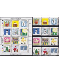 F-EX53147 UK ENGLAND GUERNSEY MNH 1991 CHRISTMAS NAVIDAD DRAWING.