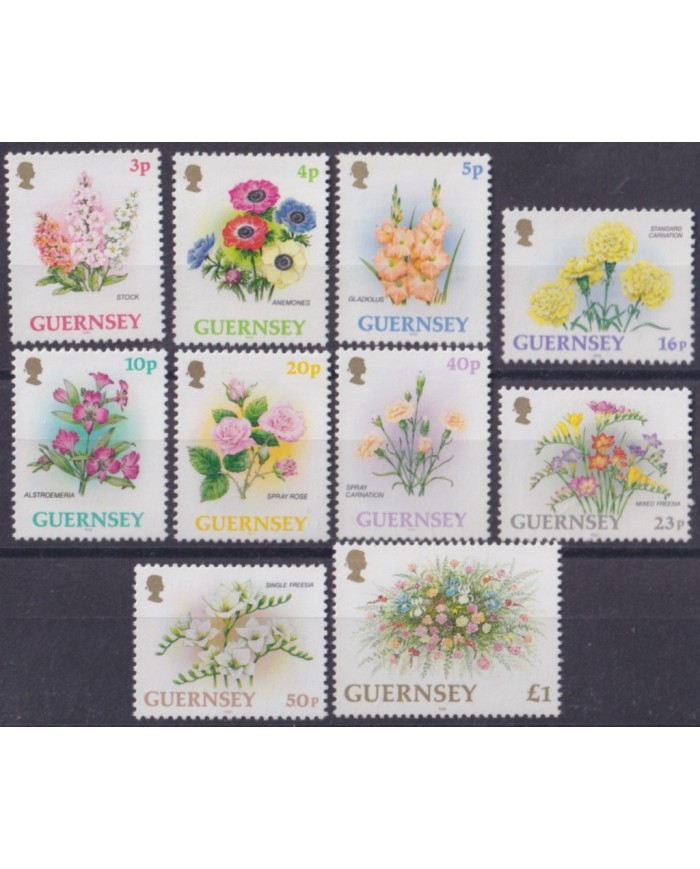 F-EX53924 UK ENGLAND GUERNSEY MNH 1992 FLOWER PLANTS FLORES
