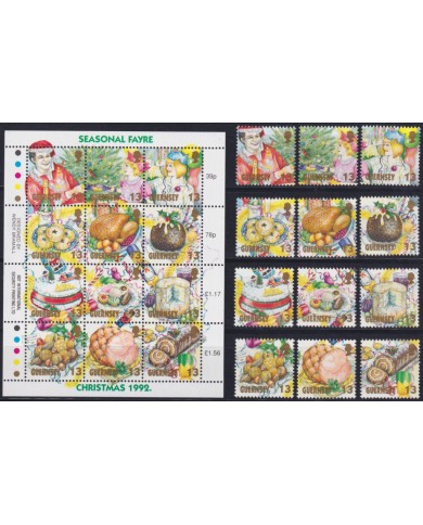 F-EX53126 UK ENGLAND GUERNSEY MNH 1992 SEASONAL FAYRE DRAWING.